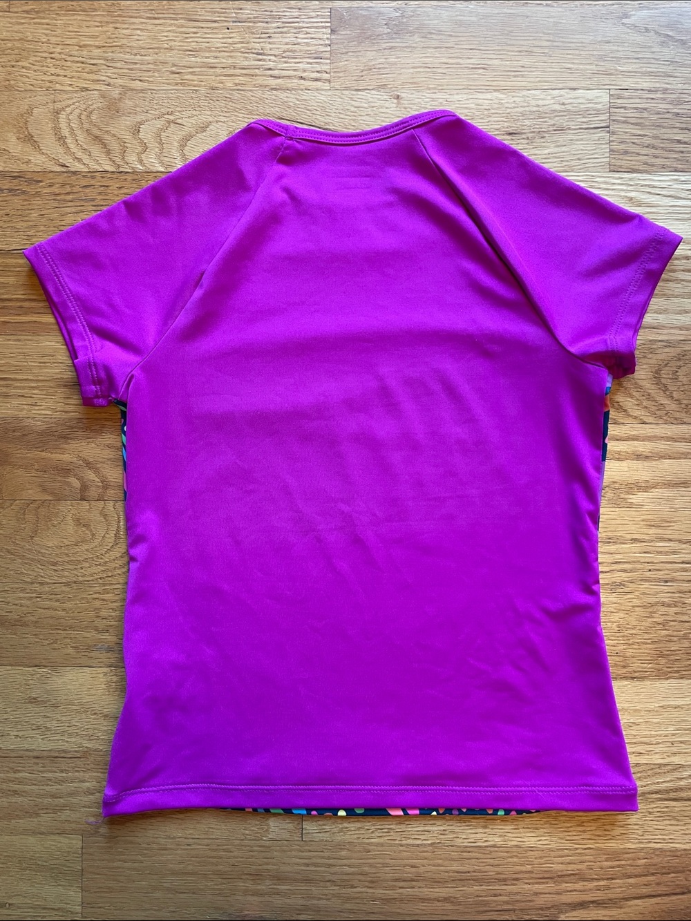 Lands' End Purple colorful mosaic butterfly Rash Guard & bikini bottom - Picture 4 of 12